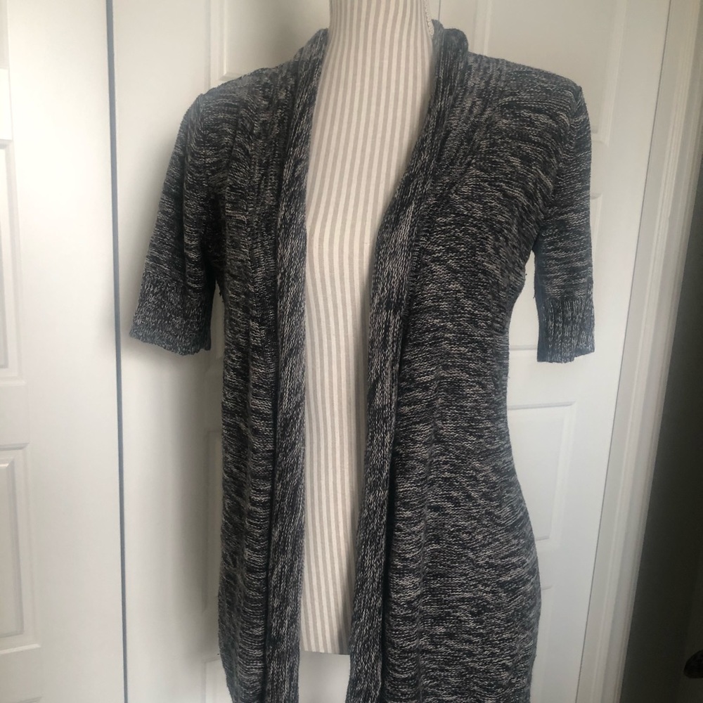 Short Sleeve Open Cardigan